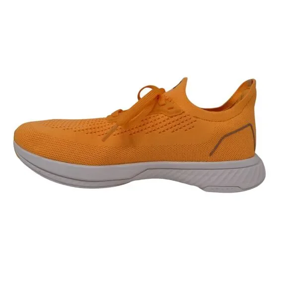 Flux Adapt Cantaloupe Orange Breathable Knit Runners Sneakers - Picture 3 of 12
